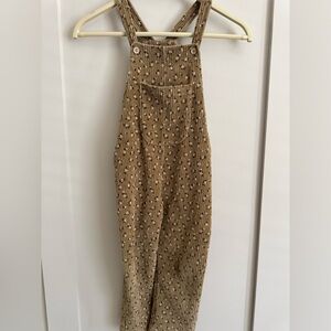 Zara Kids Floral Corduroy Jumpsuit Size 4-5 years